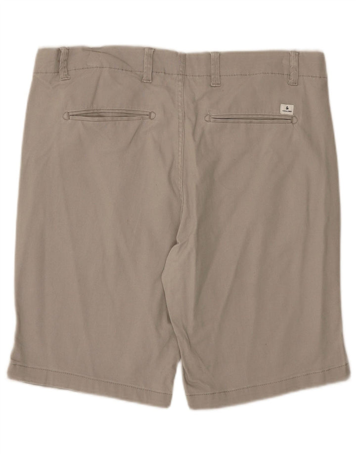 Jack & Jones Herren Regular Chino Shorts XL W38 Grau Baumwolle