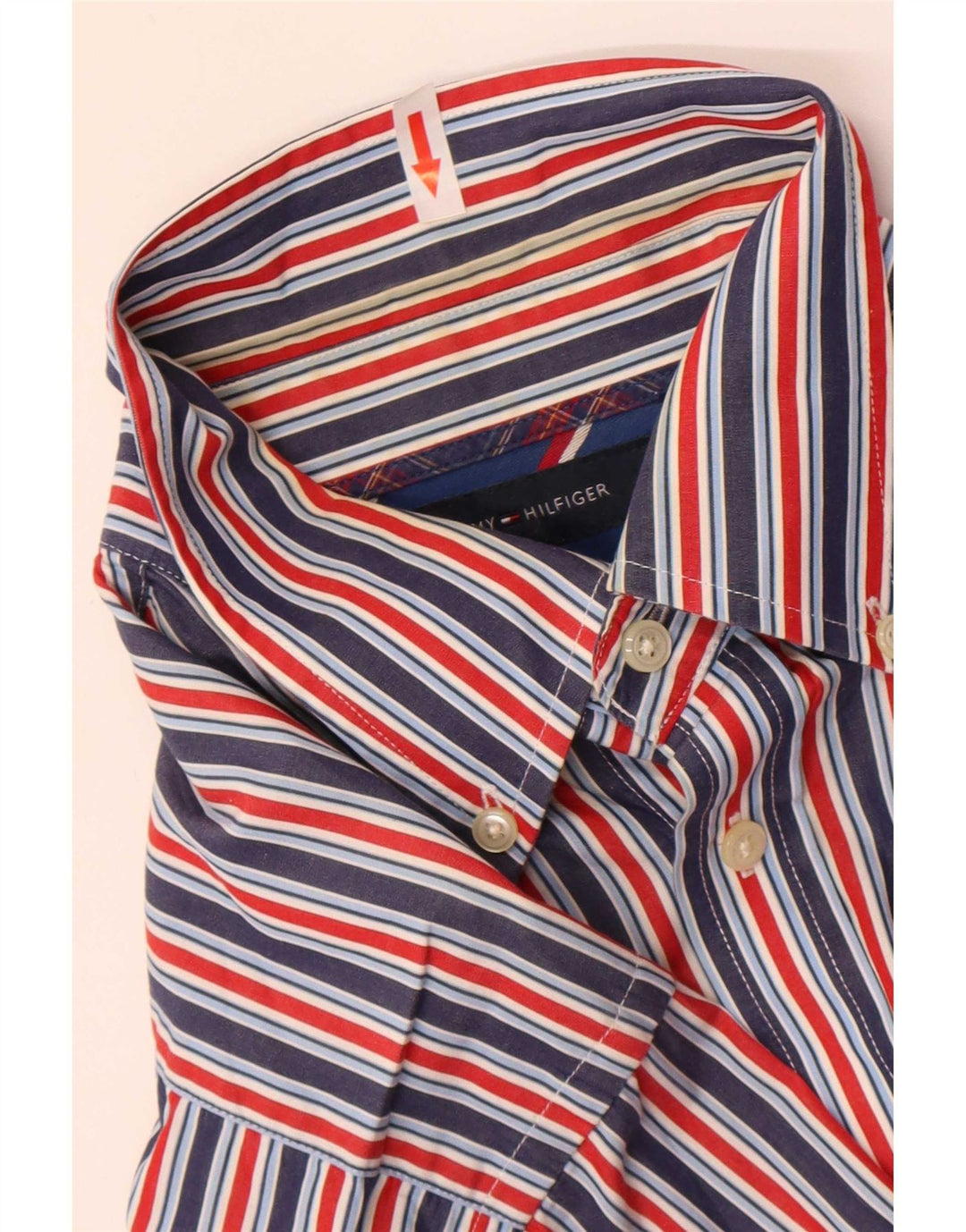 Tommy Hilfiger Herrenhemd, mittelgroß, mehrfarbig, Nadelstreifen-Baumwolle