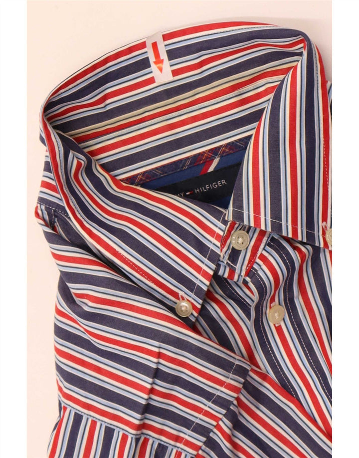 Tommy Hilfiger Herrenhemd, mittelgroß, mehrfarbig, Nadelstreifen-Baumwolle