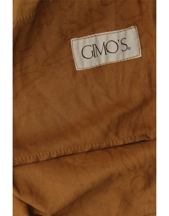 GIMO'S Damen Wildlederjacke UK 12 Medium Beige