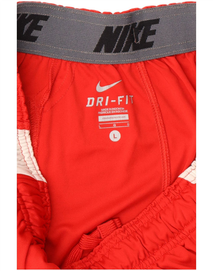 Nike Herren Cincinnati Reds Sportshorts, großes rotes Farbblock-Polyester
