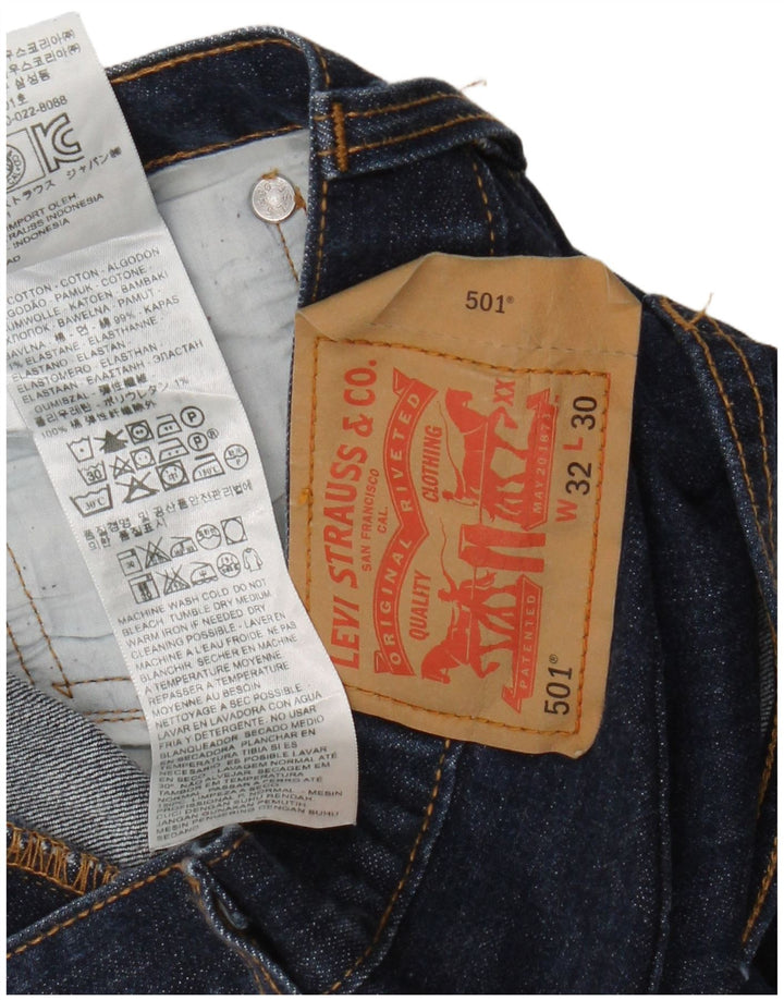 Levi's Herren 501 Denim Shorts W32 Mittelblaue Baumwolle