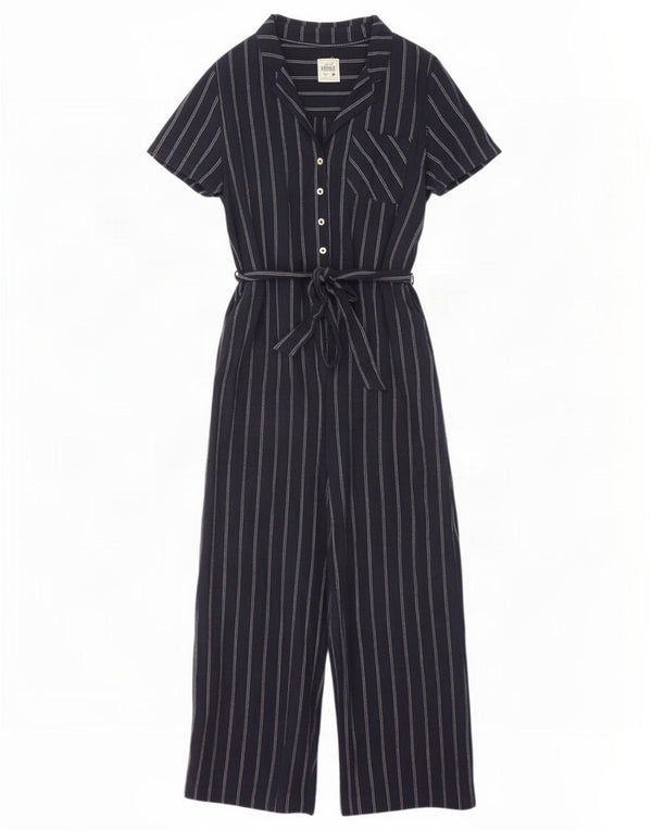 Fat Face Kurzarm-Jumpsuit für Damen, UK 18, XL, Marineblau gestreift