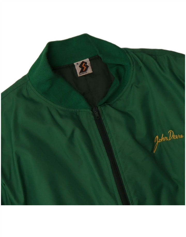 John Deere Herren-Bomberjacke mit lockerer Passform, UK 38, mittelgrün, Polyamid