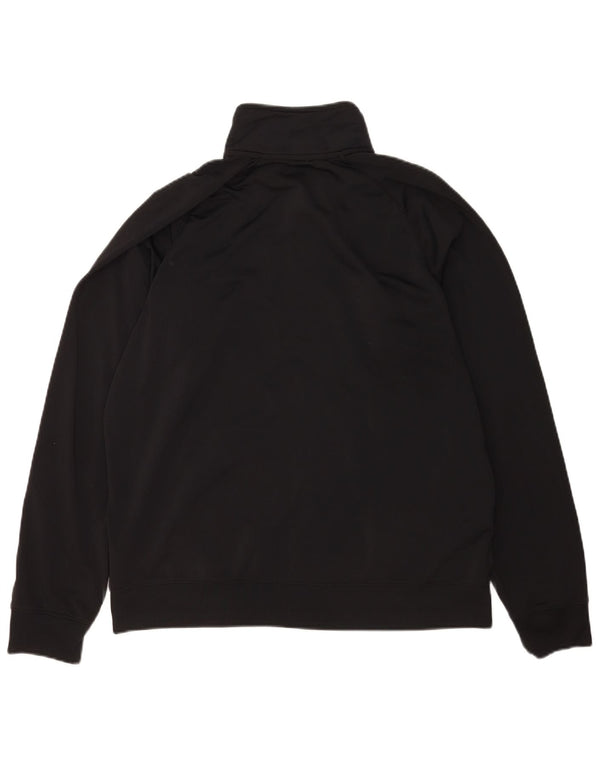Nike Herren-Trainingsanzug-Top-Jacke XL, schwarzes Polyester