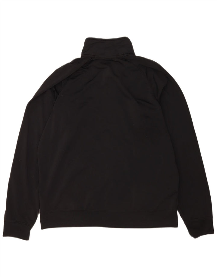 Nike Herren-Trainingsanzug-Top-Jacke XL, schwarzes Polyester