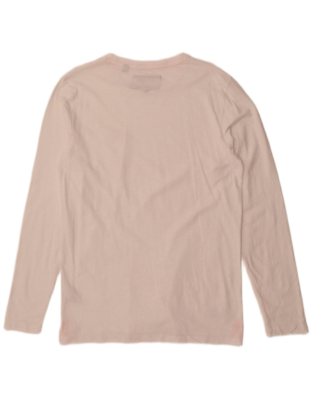 Superdry Herren-Oberteil, langärmelig, groß, aus weißer Baumwolle