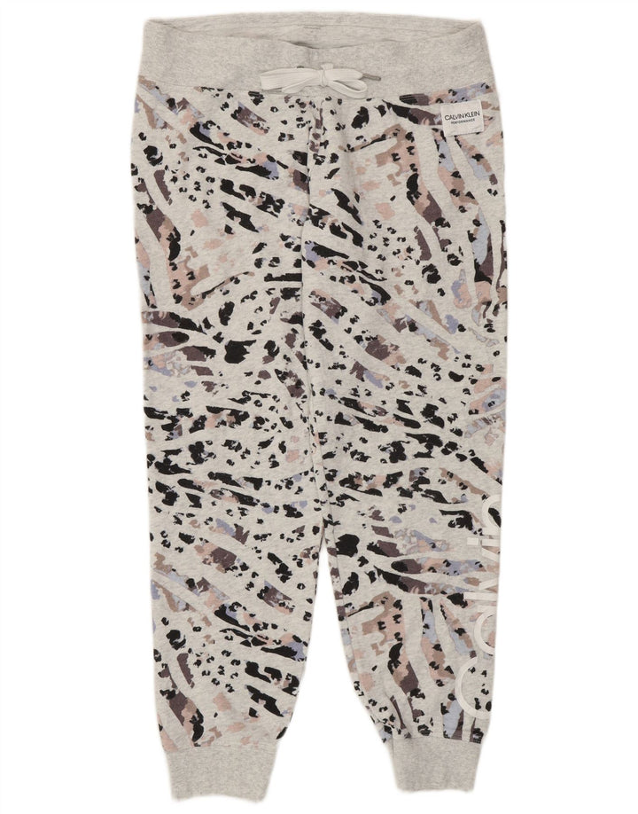 CALVIN KLEIN Damen Trainingshose Jogger UK 14 Mittelgrau