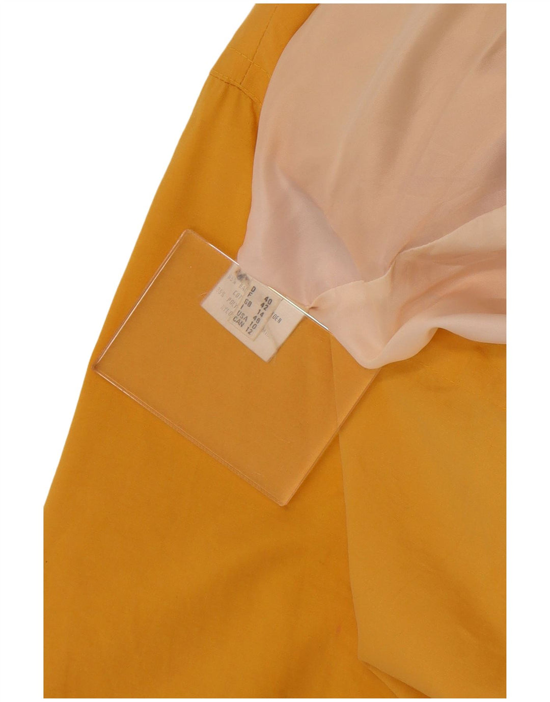 Vintage Damen Übergroßer Trenchcoat UK 14 Große gelbe Baumwolle