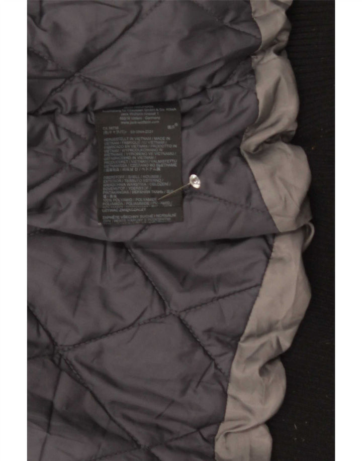 Jack Wolfskin Herren-Bomberjacke mit Kapuze, UK 36/38, mittelschwarzes Polyamid