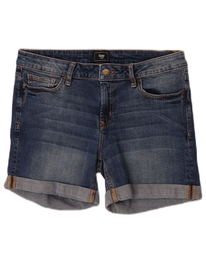 Gap Damen Jeansshorts UK 12 Medium W32 Blaue Baumwolle