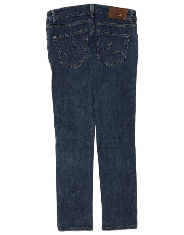 Iceberg Damen Slim Jeans W28 L28 Blaue Baumwolle