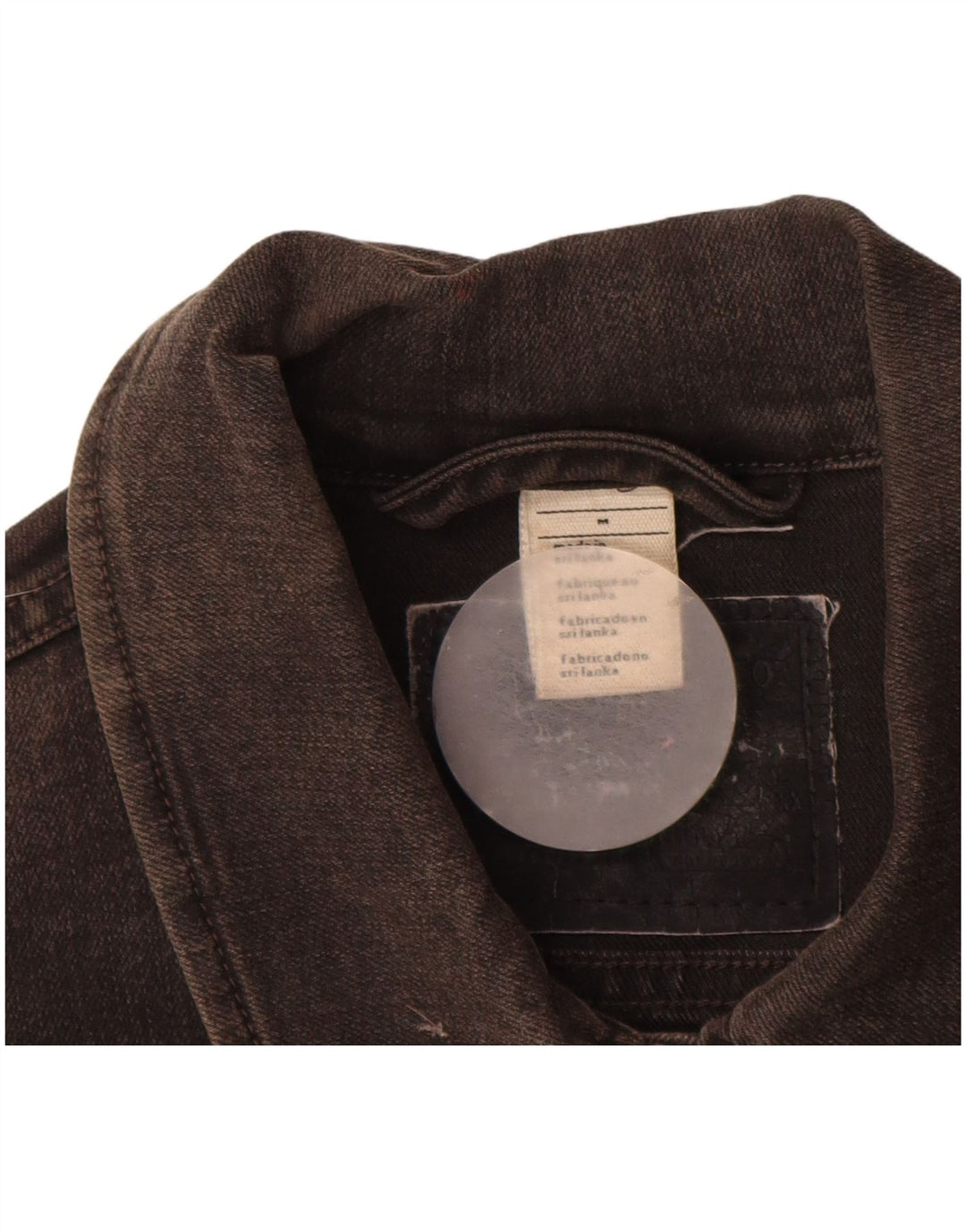 Levi's Damen Jeansjacke UK 12 mittelgraue Baumwolle