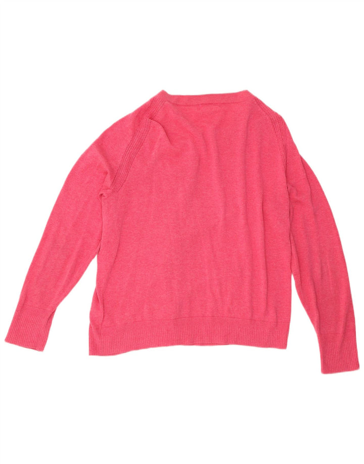 White Stuff Damen-Cardigan-Pullover, Gr. 40, Größe L, Rosa, Baumwolle