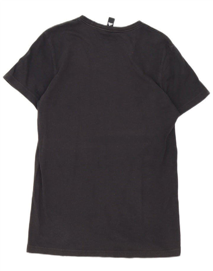 Adidas Herren Grafik T-Shirt Top Medium Schwarz Baumwolle