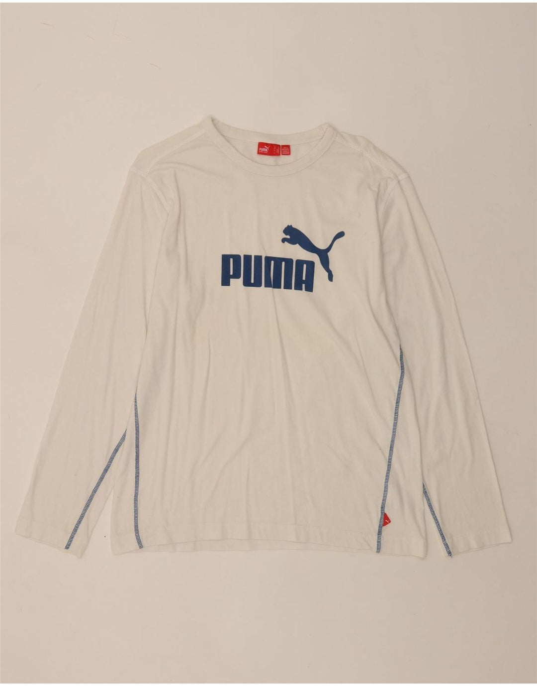 PUMA Herren Graphic Top Langarm Mittelweiße Baumwolle