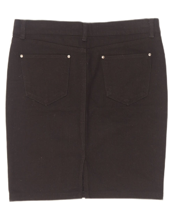 Zara Damen Jeansrock Large W30 Schwarz