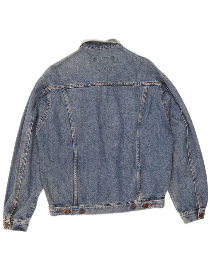 Casucci Herren Jeansjacke UK 36 Small Blaue Baumwolle