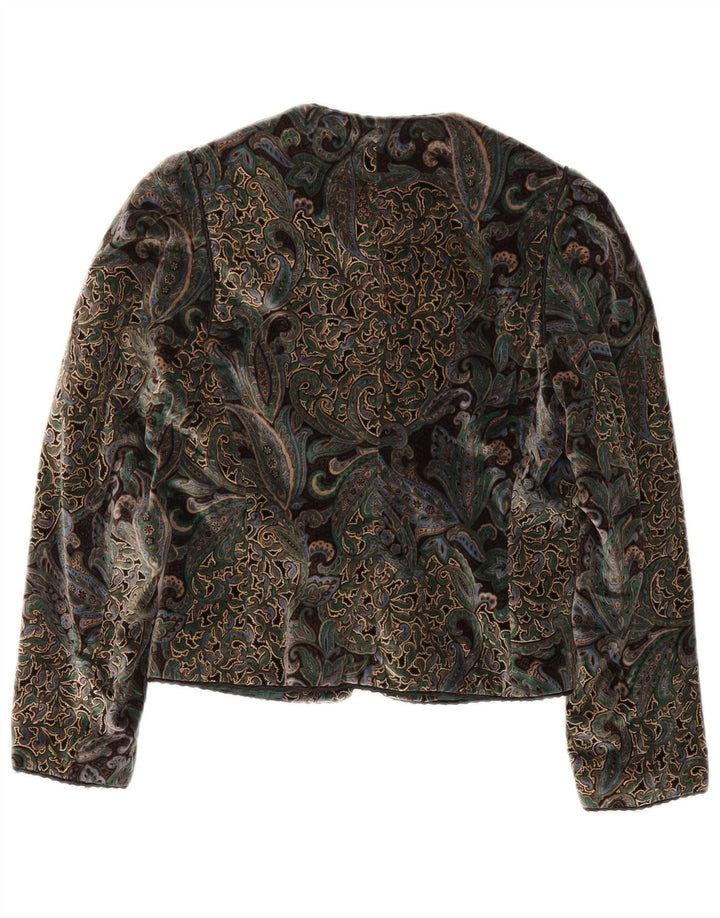 Vintage Damen 5-Knopf-Blazerjacke EU 40 Medium Mehrfarbig Paisley