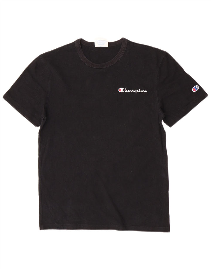 Champion Herren Heritage T-Shirt Top Small Schwarz Baumwolle