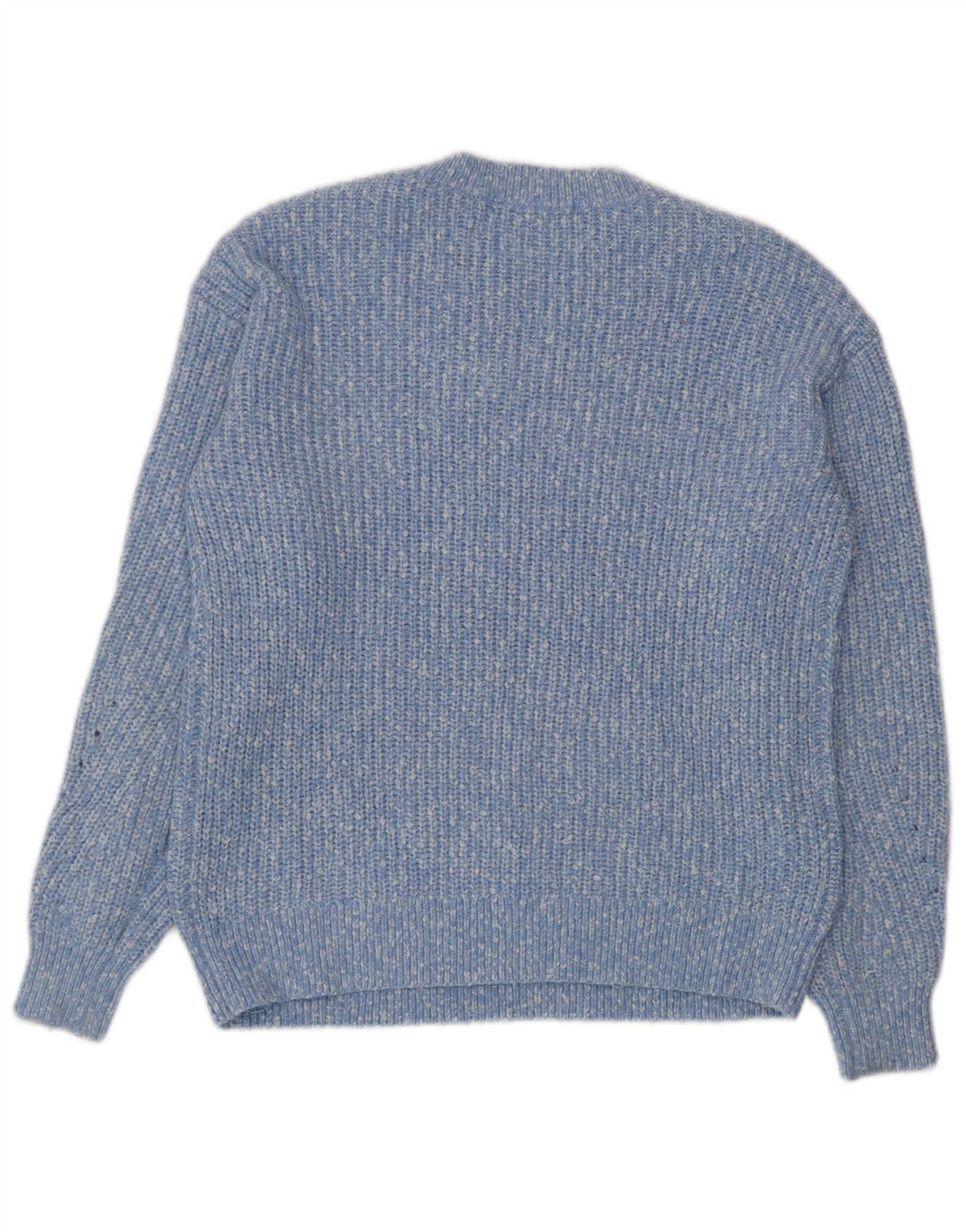 Marks & Spencer Damen-Pullover mit Rundhalsausschnitt, Gr. 10, Größe S, Blau meliert