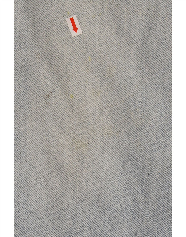 Vintage Herren Straight Jeans W34 L30 Blaue Baumwolle