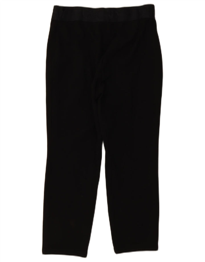 Dkny Damen Grafik-Cropped-Hose, Größe L, W32, L24, Schwarzer Rayon
