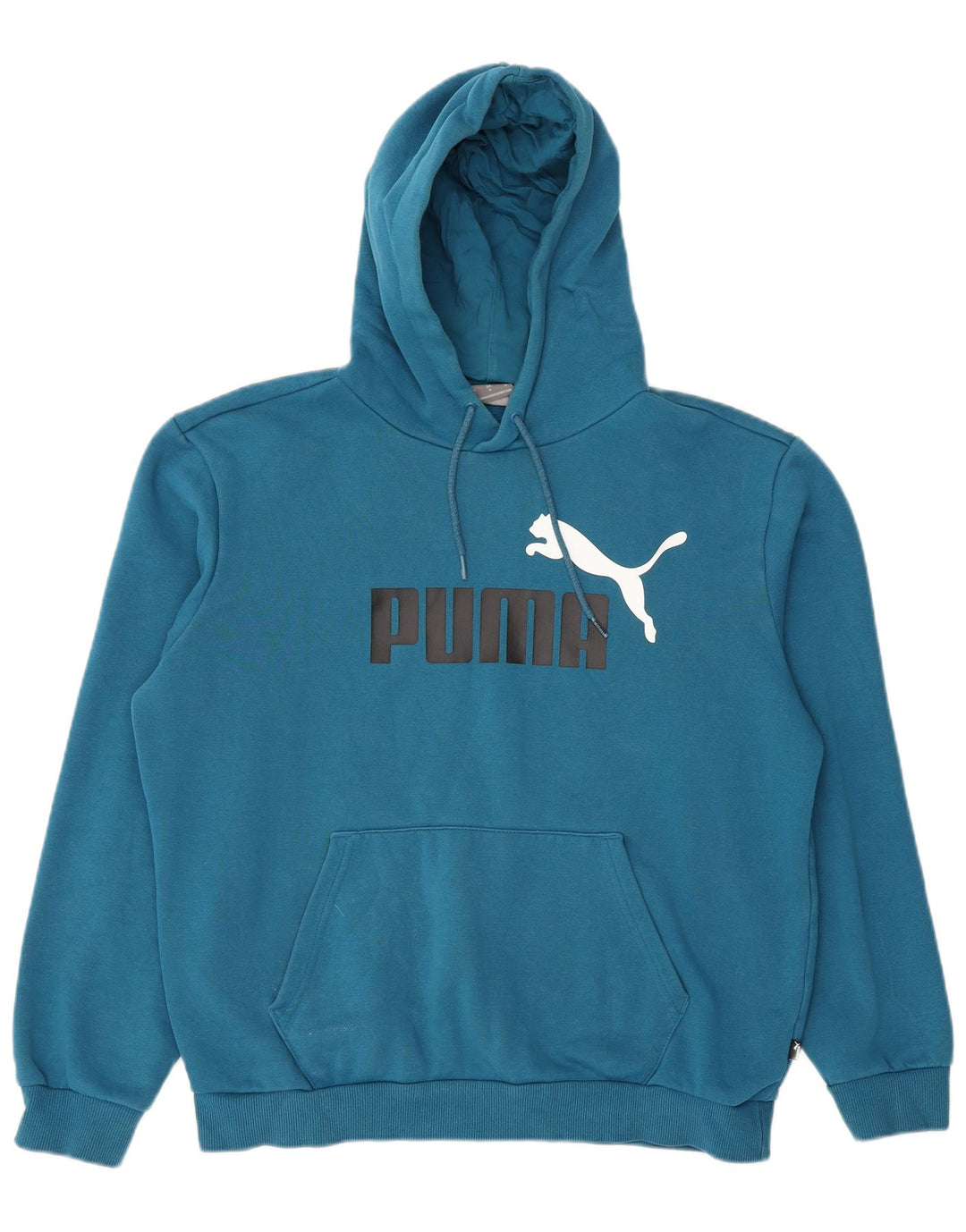 Puma Herren Graphic Hoodie Pullover mittelblaue Baumwolle