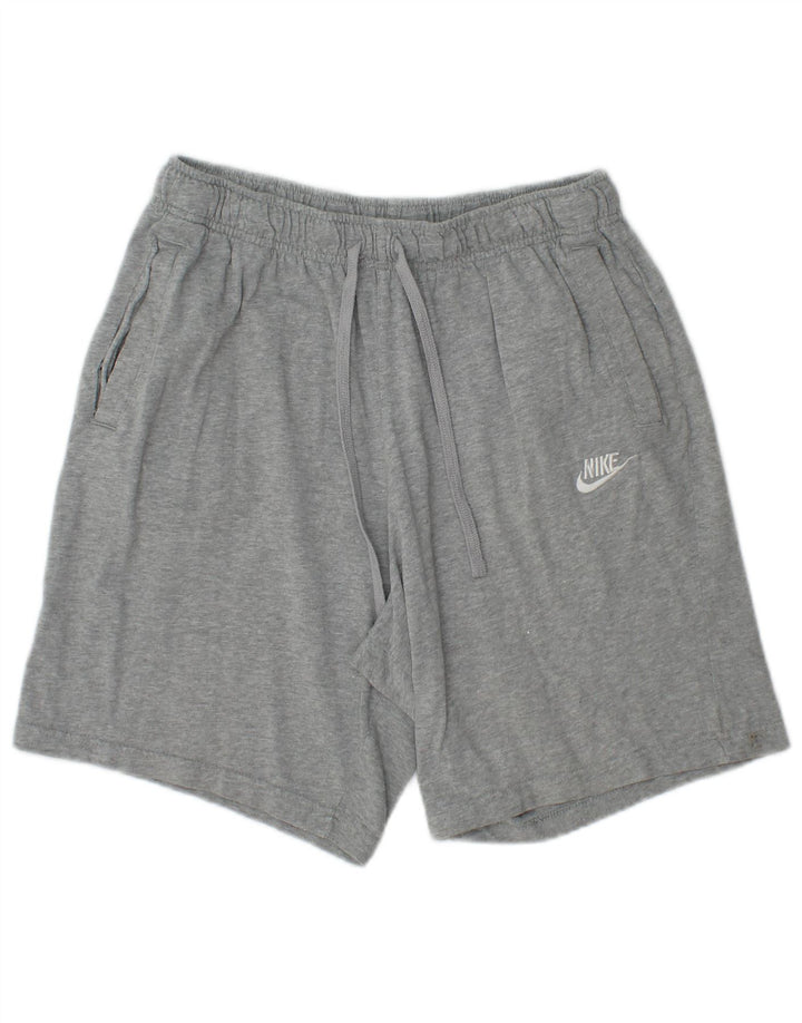 NIKE Herren-Sportshorts aus mittelgrauer Baumwolle