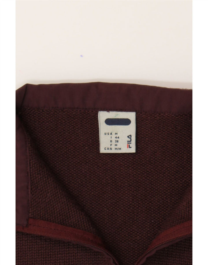 FILA Womens Cardigan Sweater IT 44 Medium Brown Wool Vintage Fila and Second-Hand Fila from Messina Hembry 