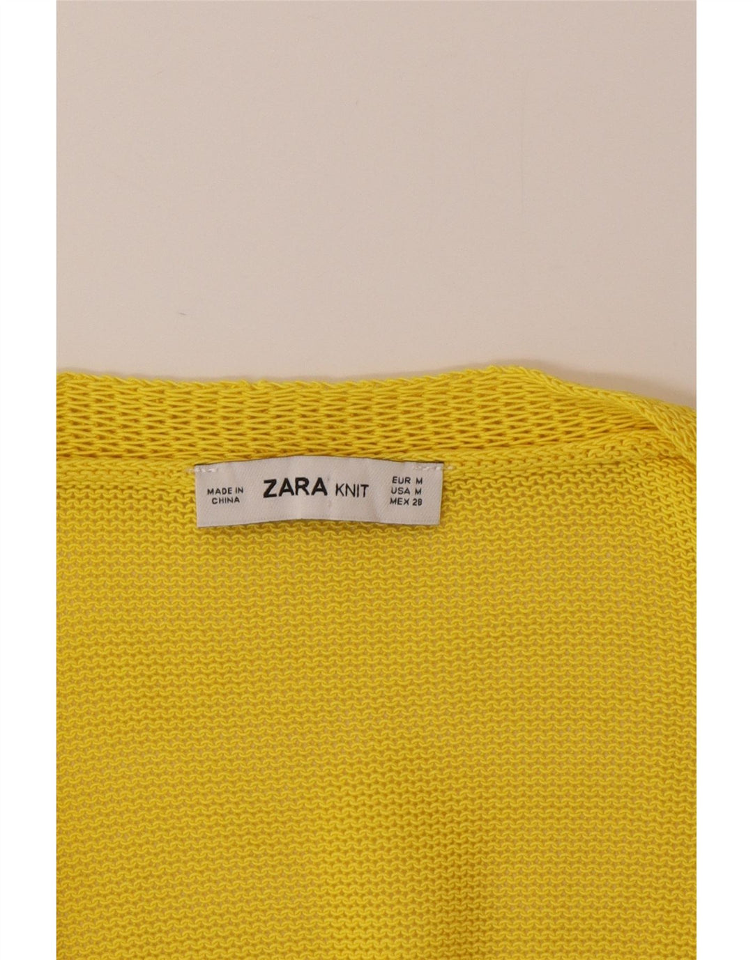 Zara Damen-Strickjacke in Übergröße, Gr. 12, Mittelgelb