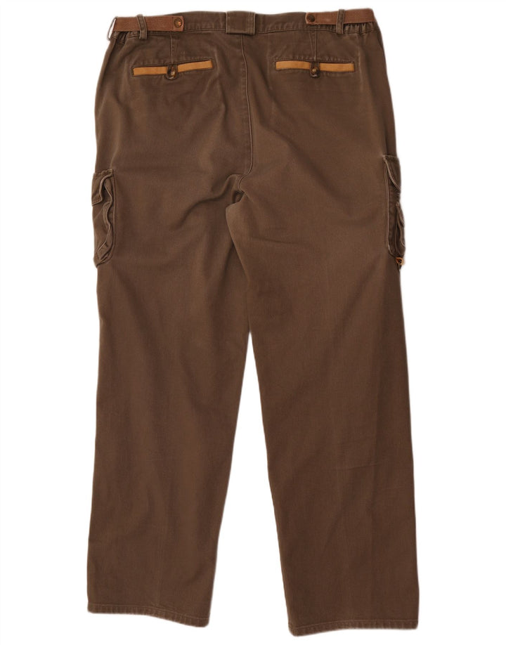 Orvis Gerade Herren-Cargohose W38 L32 Braune Baumwolle