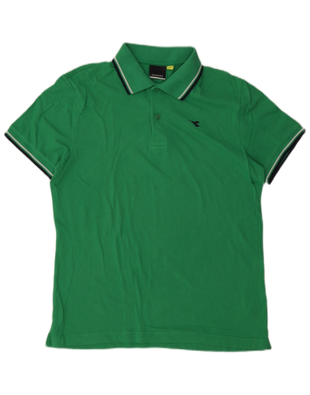 Diadora Herren-Poloshirt, große grüne Baumwolle