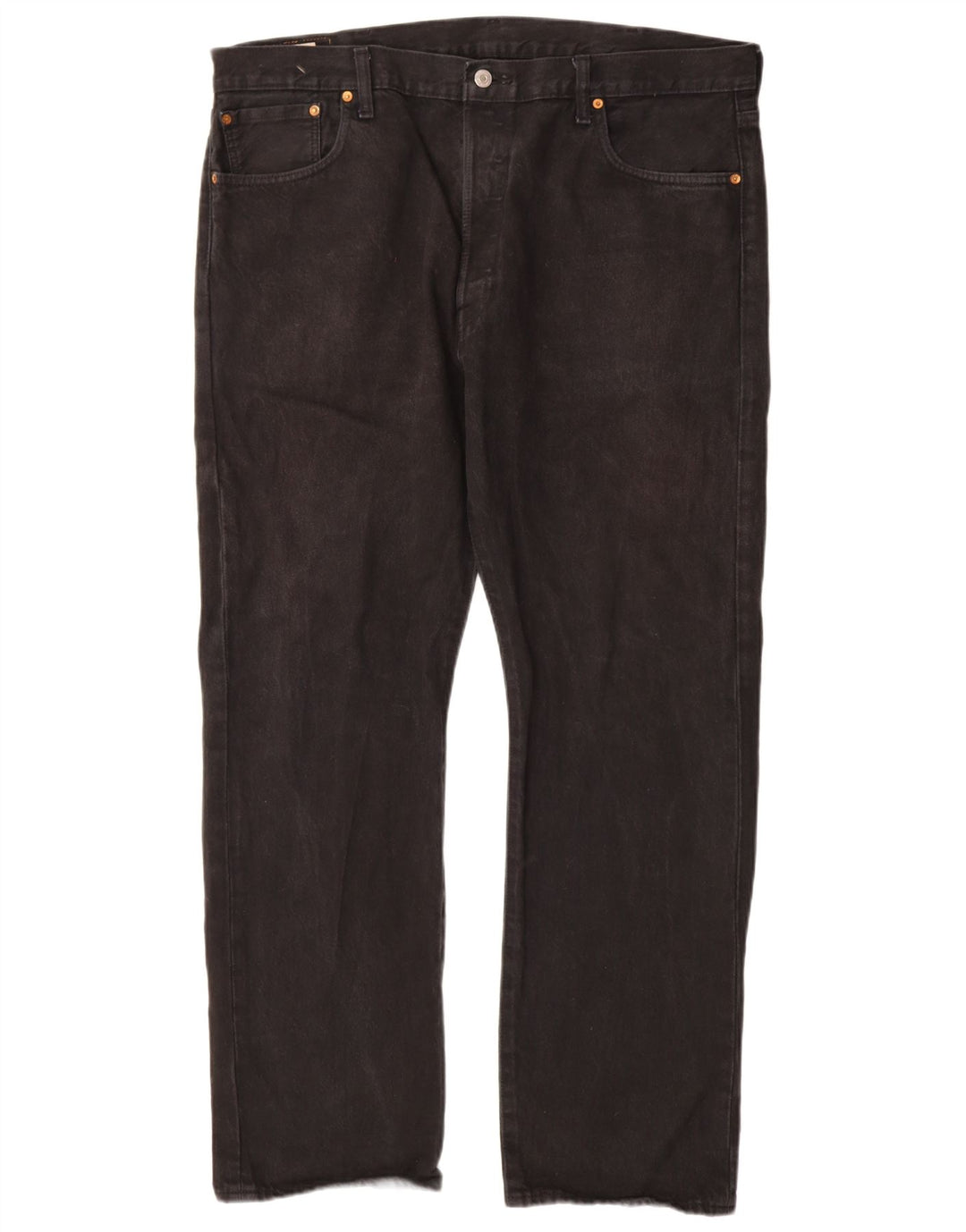 Levi's Herren 501 Straight Jeans W40 L32 Schwarze Baumwolle
