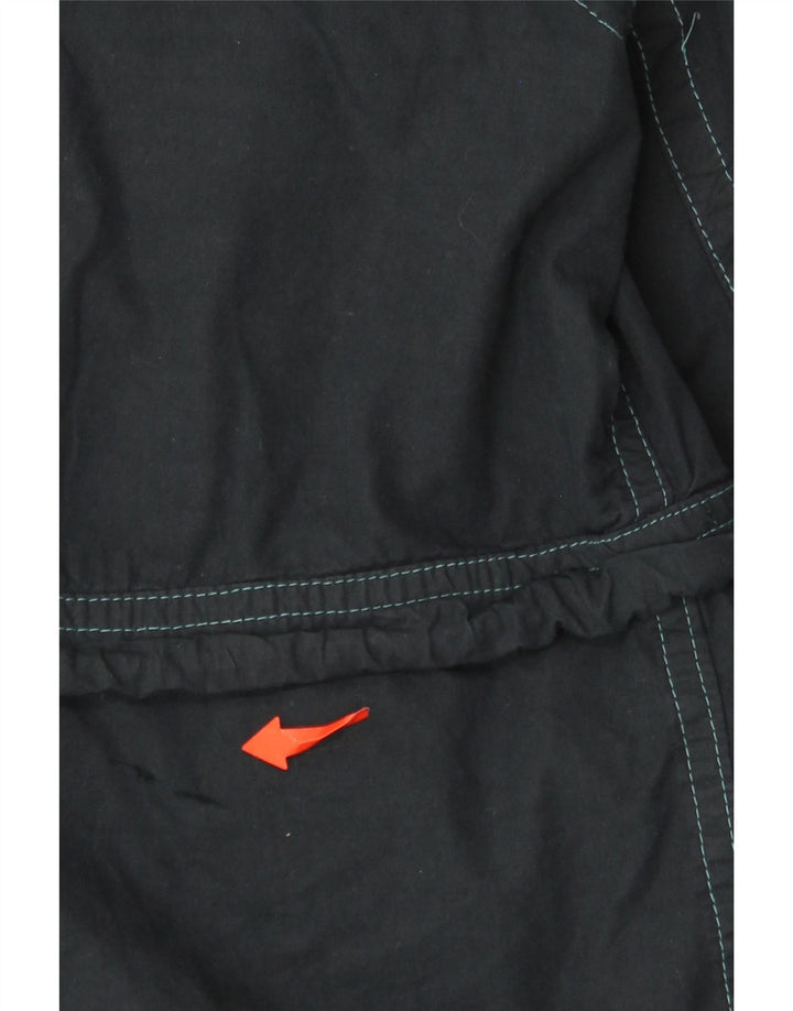 JAMES DILLON Herren-Utility-Jacke mit Kapuze, UK 40, große marineblaue Baumwolle