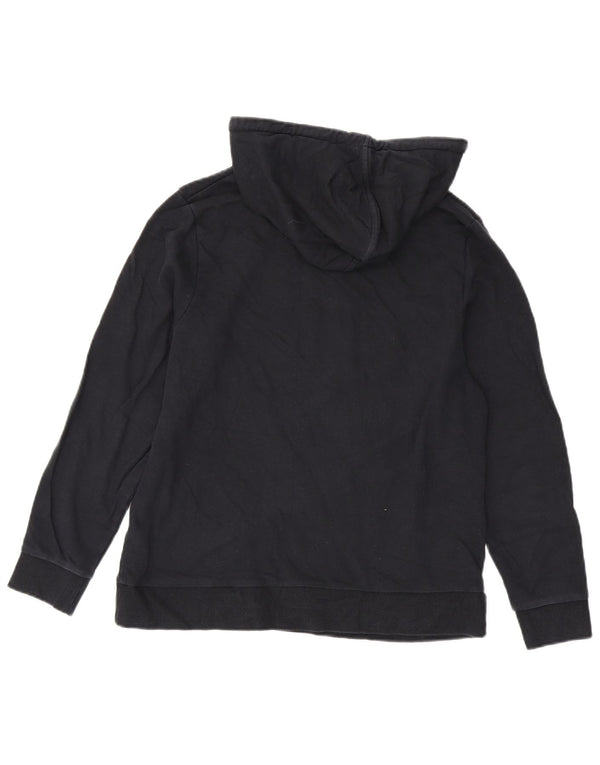 Marks & Spencer Damen Kapuzenpullover UK 14 Large Schwarz Baumwolle