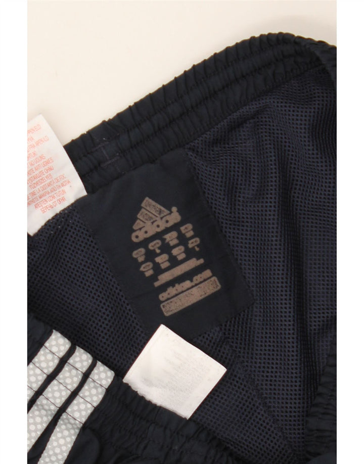 ADIDAS Boys Bermuda Sport Shorts 12-13 Years  Navy Blue Polyester Vintage Adidas and Second-Hand Adidas from Messina Hembry 
