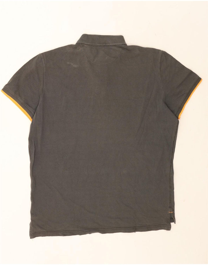 AMERICAN EAGLE Herren Poloshirt XL Grau Baumwolle