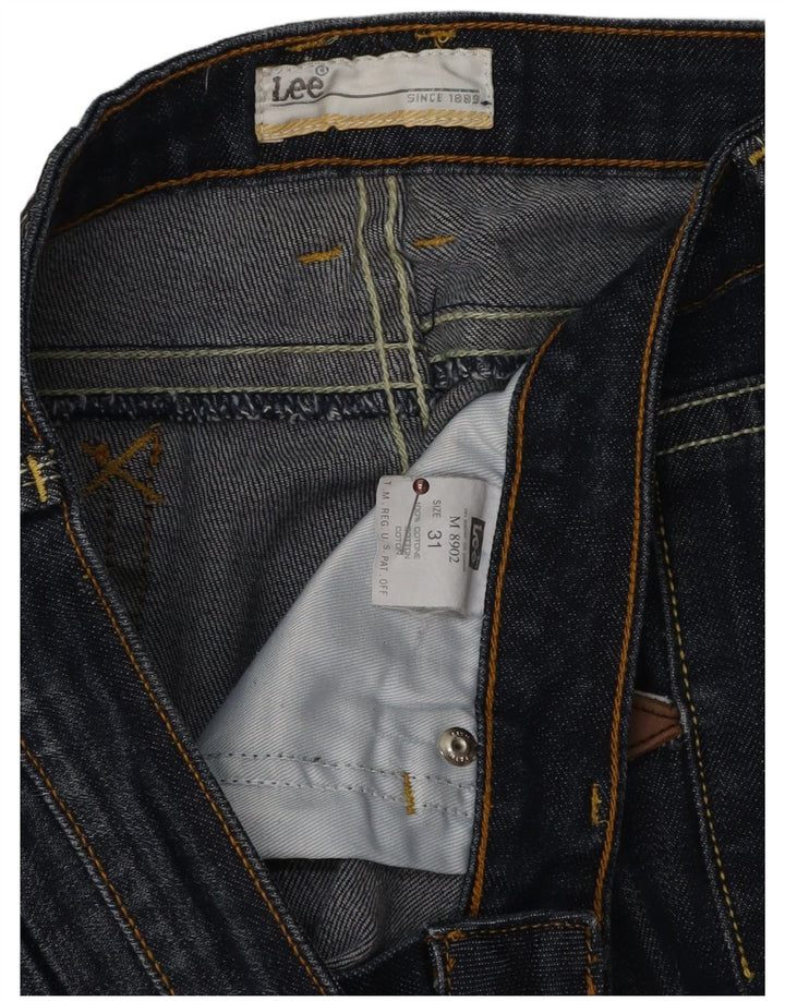 LEE Damen-Cropped-Jeans W31 L25 Blaue Baumwolle