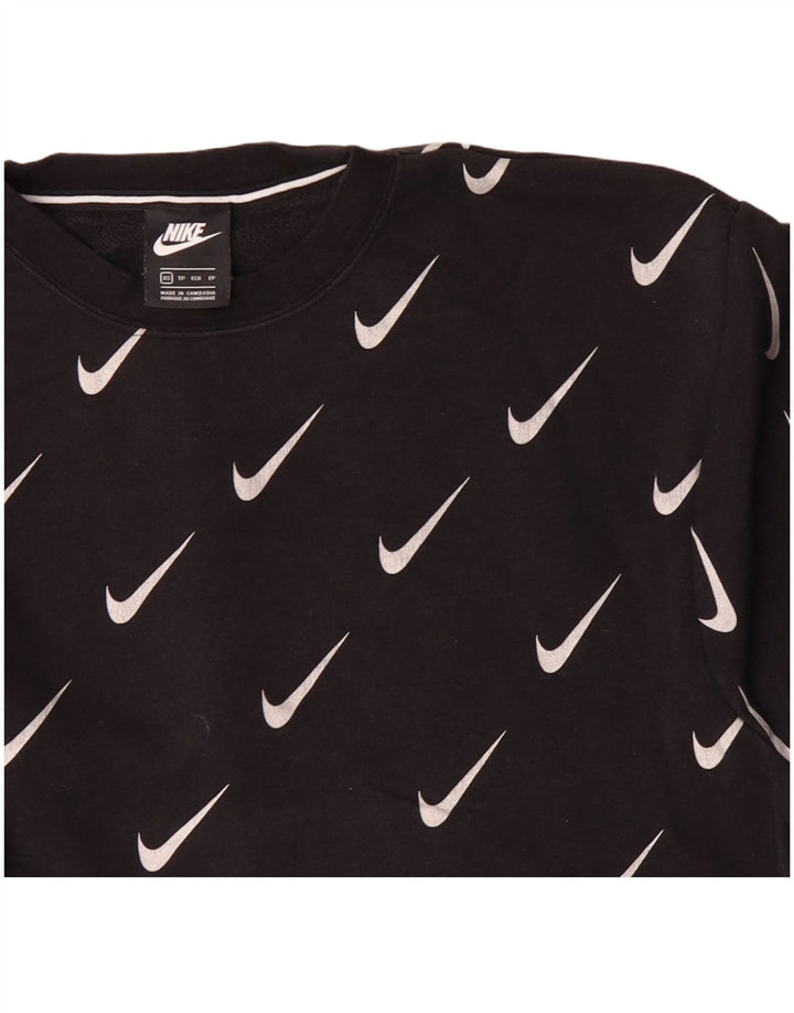 NIKE Herren-Sweatshirt mit Grafik, XS, schwarze Baumwolle