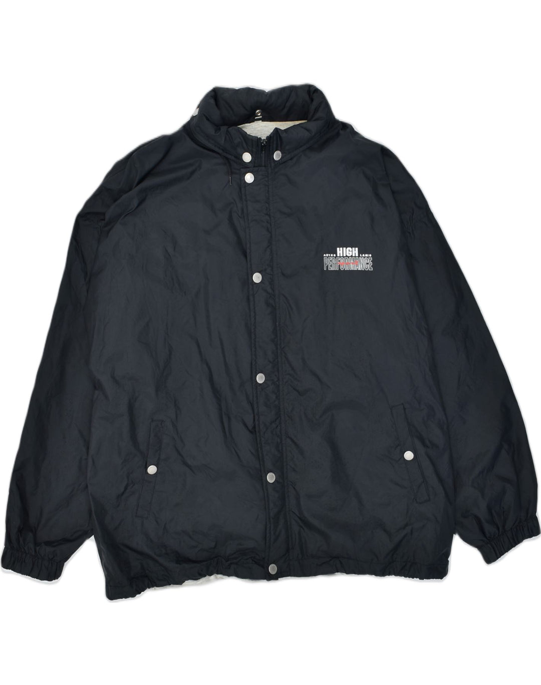 ASTROLABIO Mens Windbreaker Jacket EU 50 XL Black Polyester | Vintage Astrolabio | Thrift | Second-Hand Astrolabio | Used Clothing | Messina Hembry 