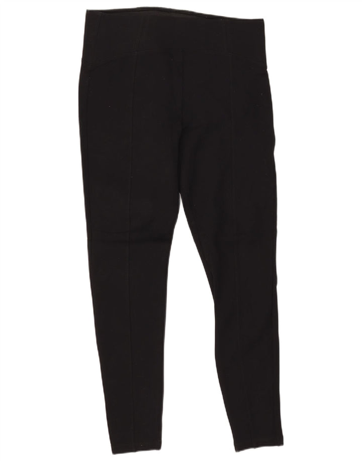MARKS & SPENCER Damen Leggings UK 14 Große schwarze Viskose