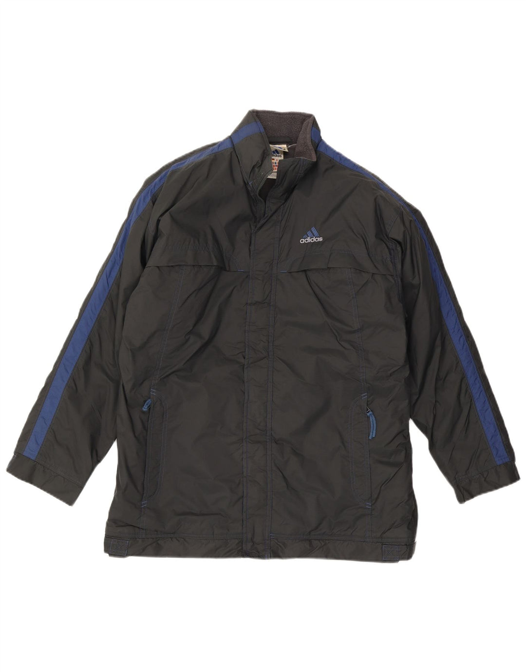 Adidas Windjacke für Jungen, 15–16 Jahre, schwarzes Colourblock-Polyester