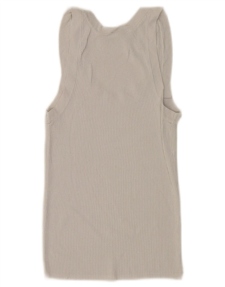 Zara Damen Weste Top UK 8 Small Grau