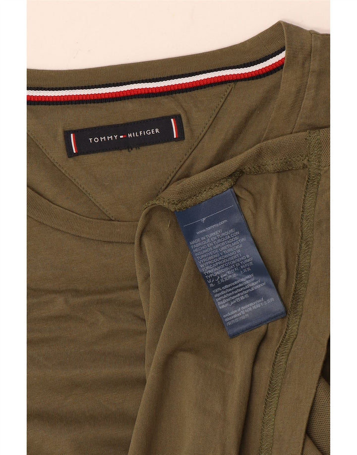 TOMMY HILFIGER Herren T-Shirt Top Medium Khaki Baumwolle