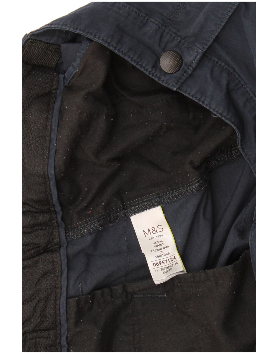 Marks & Spencer Herren Cargoshorts W44 2XL Marineblau Baumwolle