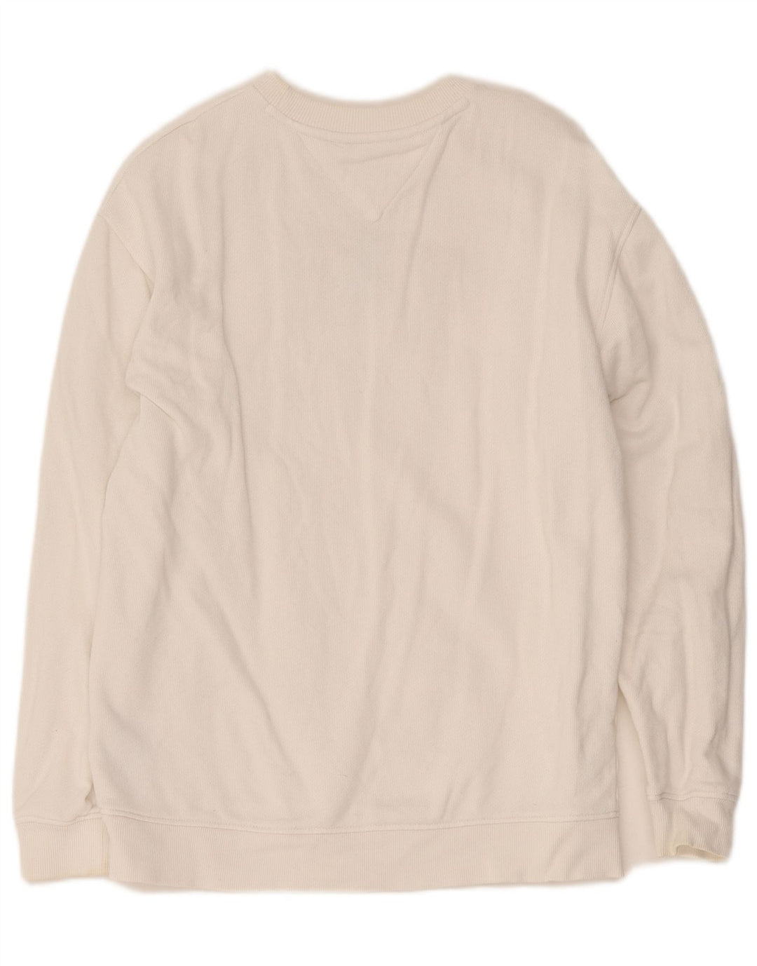 Tommy Hilfiger Damen-Sweatshirt mit Grafik, übergroß, Gr. 10, Größe S, Weiß