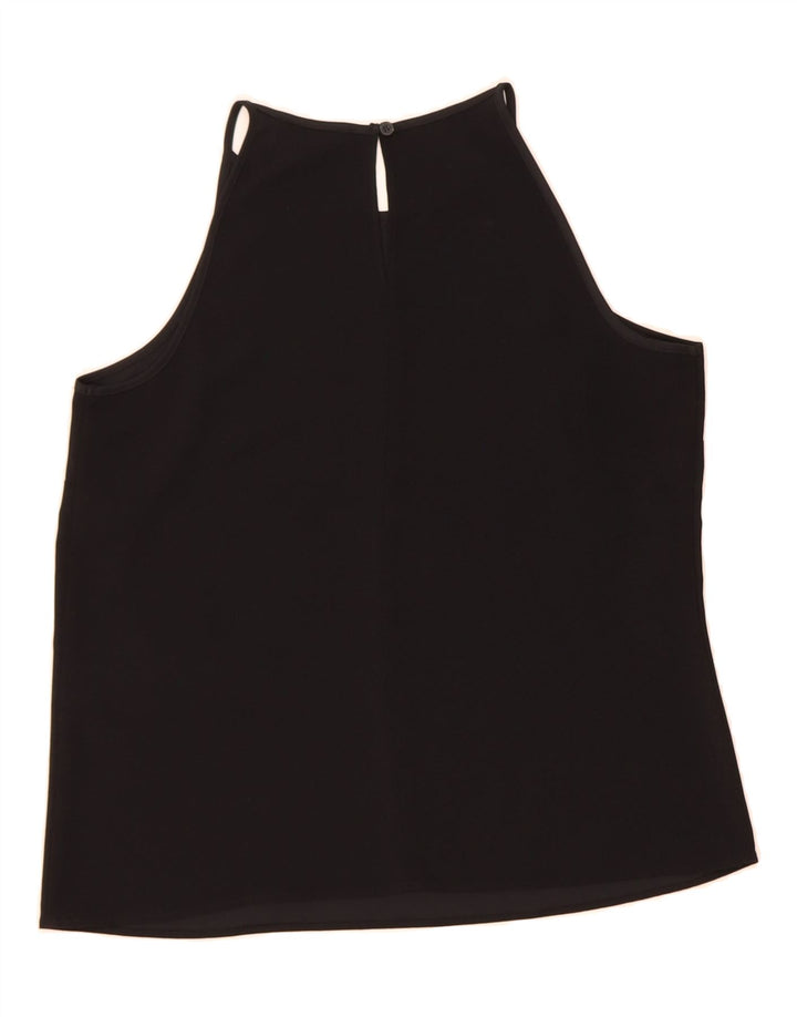 WAREHOUSE Womens Sleeveless Blouse Top UK 8 Small  Black Polyester Vintage Warehouse and Second-Hand Warehouse from Messina Hembry 