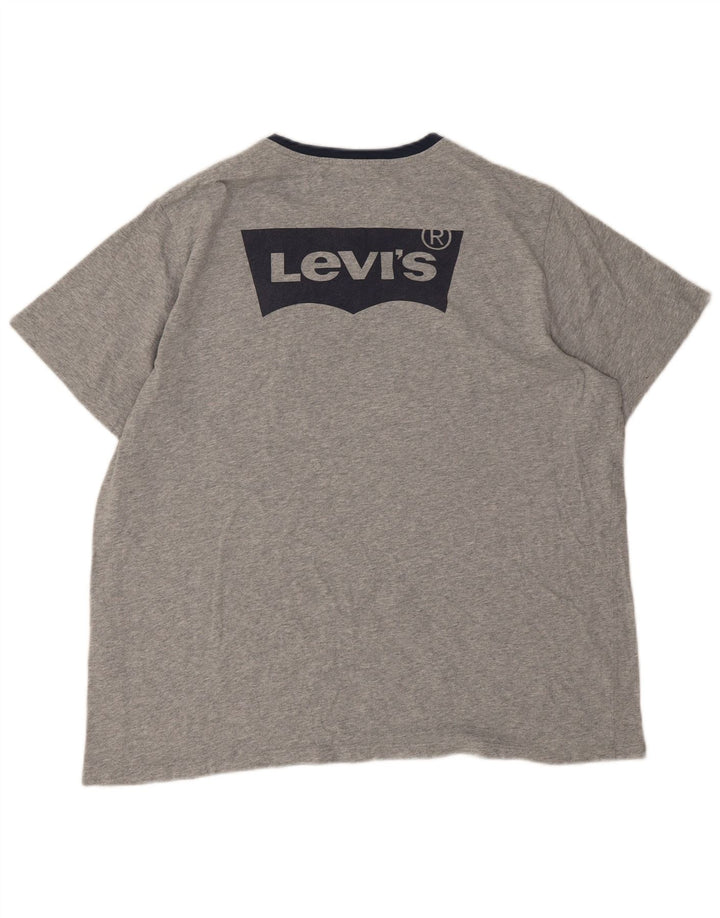 Levi's Herren-T-Shirt mit Grafik, XL, graue Baumwolle