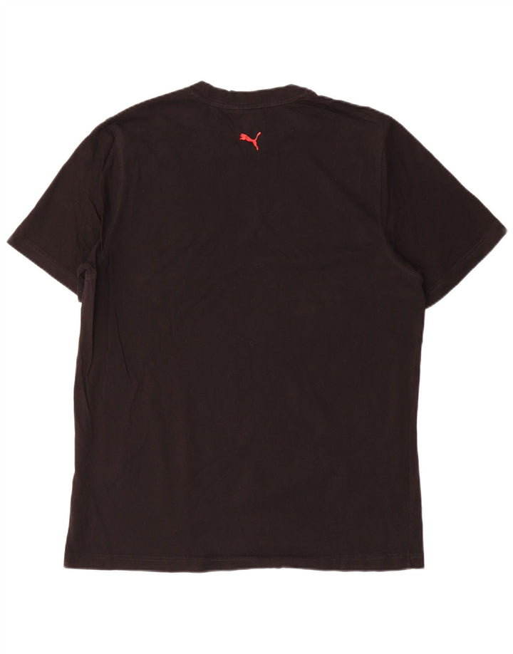 Puma Herren T-Shirt mit Grafik, groß, aus schwarzer Baumwolle
